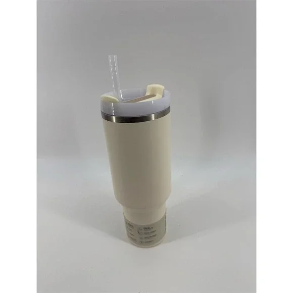 Stanley Quencher H2.0 Tumbler 40‎ oz White with Straw & Handle - Picture 4 of 6
